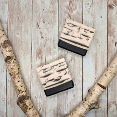 Aspen Grove - Black and White Goats Milk and Charcoal Soap