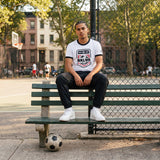 BKLYN USA Soccer White Ringer Tee