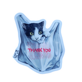 Bodega Cat in Bag Sticker