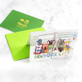 New York City Subway Creatures Greeting Card