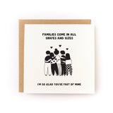 Families Come in All Shapes Card