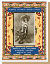 Tequila is a Salad - Birthday Greeting Card