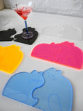 "Perfect Nap" (CATS) Set of Two Acrylic Coasters