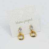Oval Drop Studs
