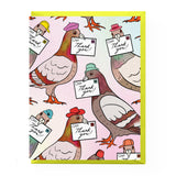 Pigeon Thank You Letter Card