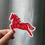 Lunar New Year Horse Sticker