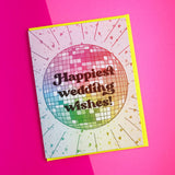 Disco Wedding Card