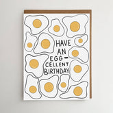 Birthday Greeting Card | Egg-cellent Birthday Greeting Card