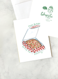 Happy Birthday Everything Pizza Greeting Card