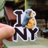 I (Rat) NY Vinyl Sticker