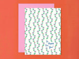 So Happy Floral Wedding or Congrats Card