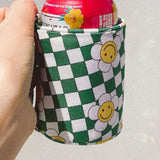 Smiley Face Can Cooler Koozie with Handle