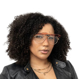 Dwayne Gold Metal - Blush Clip On