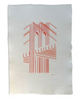 Brooklyn Bridge - Hand Stitched Artwork Large