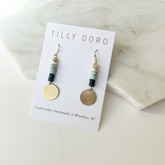 Mint Disc Earrings