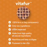 Vitafur Barkin Burger Salmon & Pumpkin Dog Treat