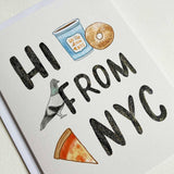 Hi From NYC Card Greeting Card