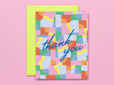 Abstract Static Thank You Card
