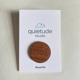 Cat Wood Pin