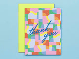 Abstract Static Thank You Card