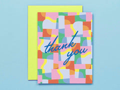 Abstract Static Thank You Card