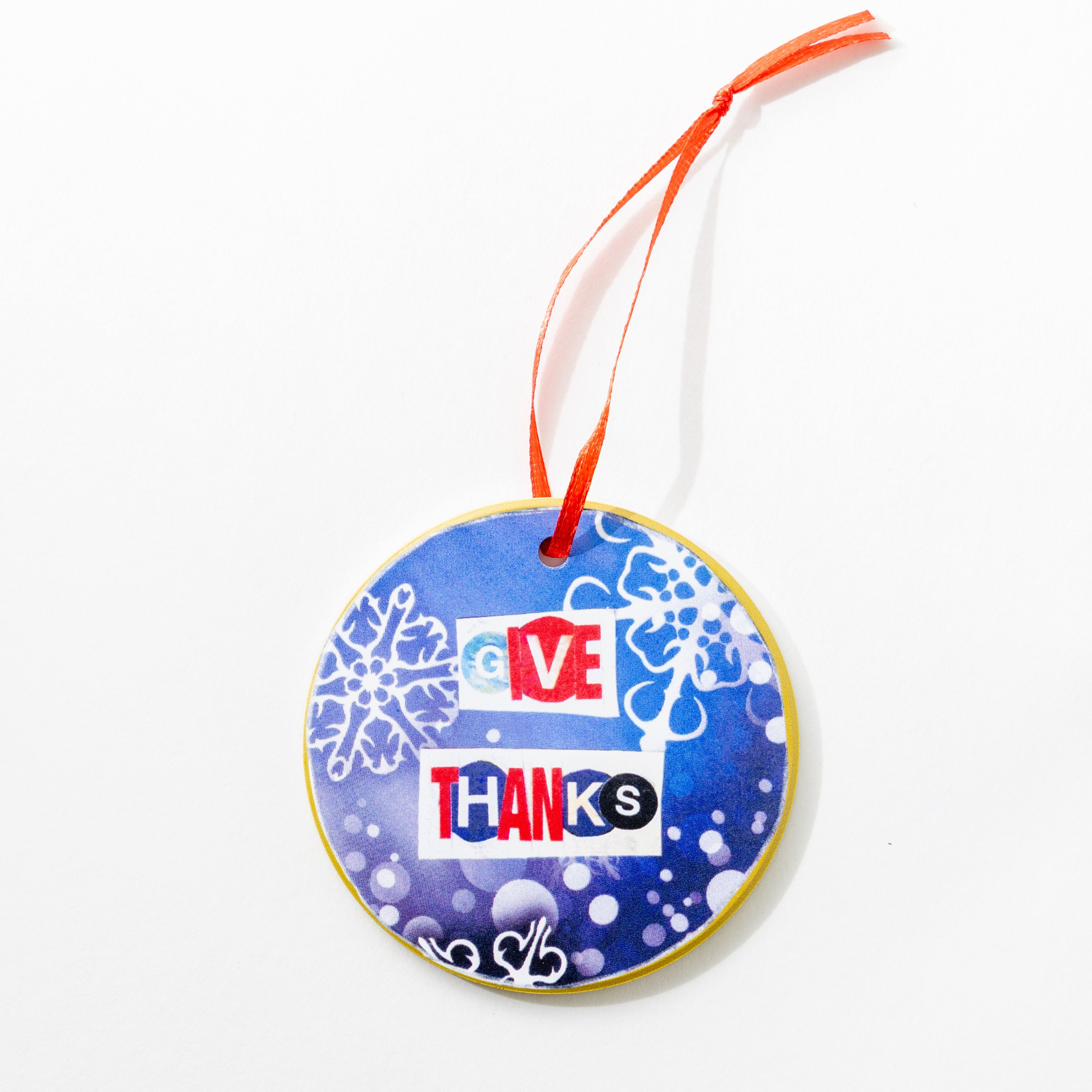 Al Diaz Artist Ornament ceramic ornament artist design Give Thanks