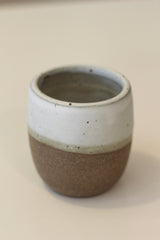 Milky White Jar on Red Clay