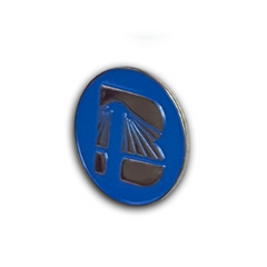 B Icon Enamel Pin