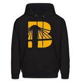 Yellow B Icon Logo Hoodie