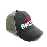 BKLYN Trucker Hat Distressed (Gray)