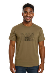 Brooklyn Bridge Center Embroidered T-Shirt