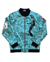 Miles Davis Flower Bomber Jacket