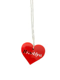 Red Brooklyn Heart Necklace