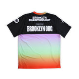 Brooklyn Org x Mazzi Sports Goalie Jerseys - Purple/Green/Re Gradient