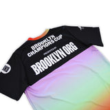 Brooklyn Org x Mazzi Sports Goalie Jerseys - Purple/Green/Re Gradient