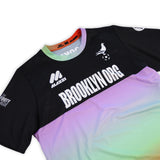 Brooklyn Org x Mazzi Sports Goalie Jerseys - Purple/Green/Re Gradient