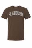 Flatbush T-Shirt Brown with Grey Reflective Letters