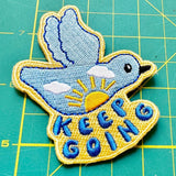 Embroidered Blue Bird Patch