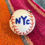 NYC Baseball Dog Toy