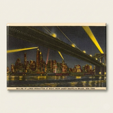 Skyline Under Brooklyn Bridge Magnet