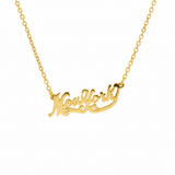 New York Nameplate Necklace - Gold Plated