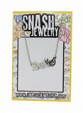 Brooklyn Nameplate Necklace - Silver Plated