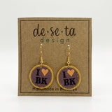 I Love BK Purple Earring