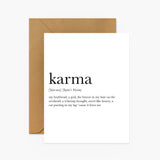 Karma Definition Taylor's Version Card
