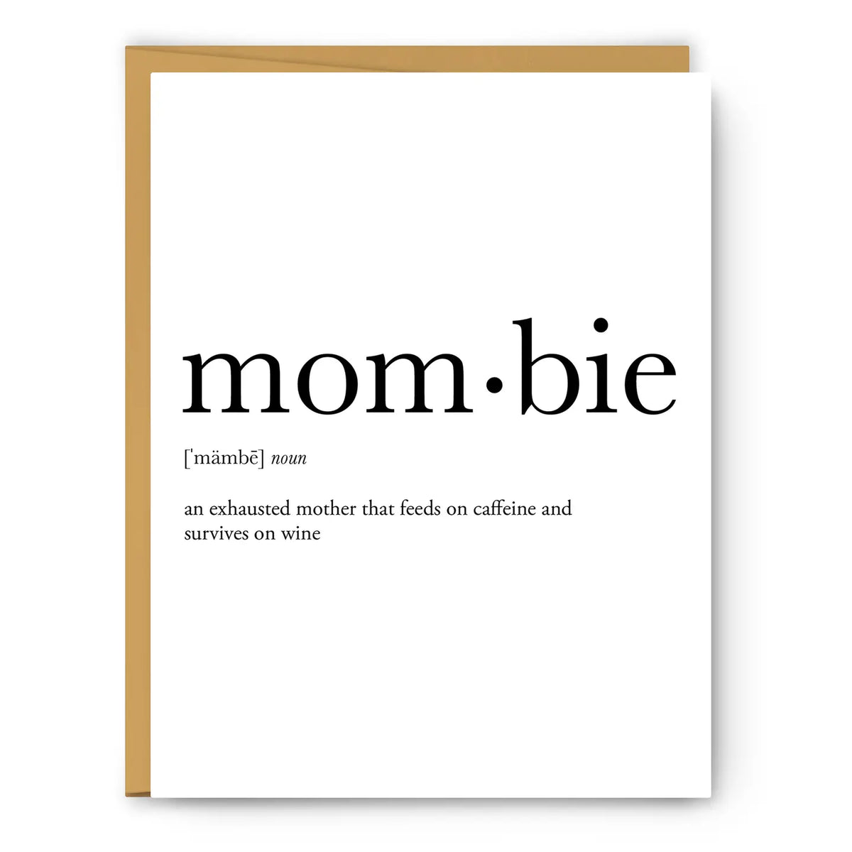Mombie Definition Mother's Day Card