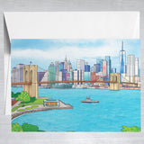 Brooklyn Bridge Greeting Card