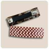 Merlot Checker Barrette