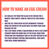 The Brooklyn Egg Cream Starter Kit (2 Glasses + 2 Chocolate Syrups)