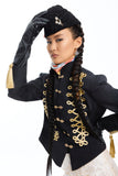 Uliani Black Faux Karakul Fur Hat