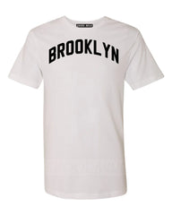 Brooklyn T-Shirt White with Black Reflective Letters